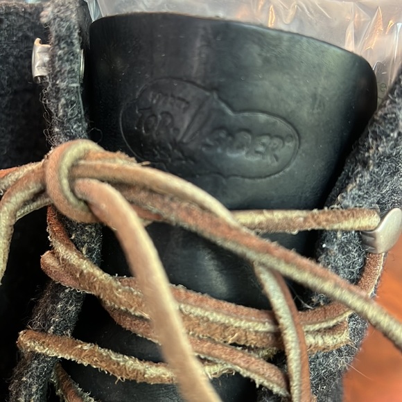 Authentic Original Sperry Top - Sider “High Tops” | leather & wool - Picture 2 of 6